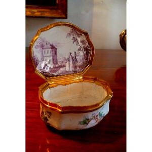 Enamel Box Louis XV Period With Provenance