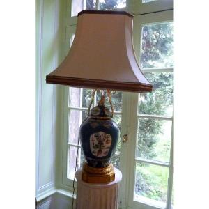 Large Mounted Potiche Lamp
