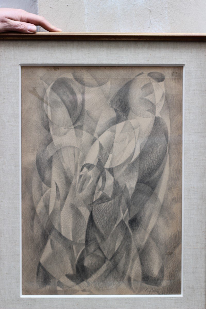 Alfred RETH (1884-1966) œuvre cubiste 1946-photo-2