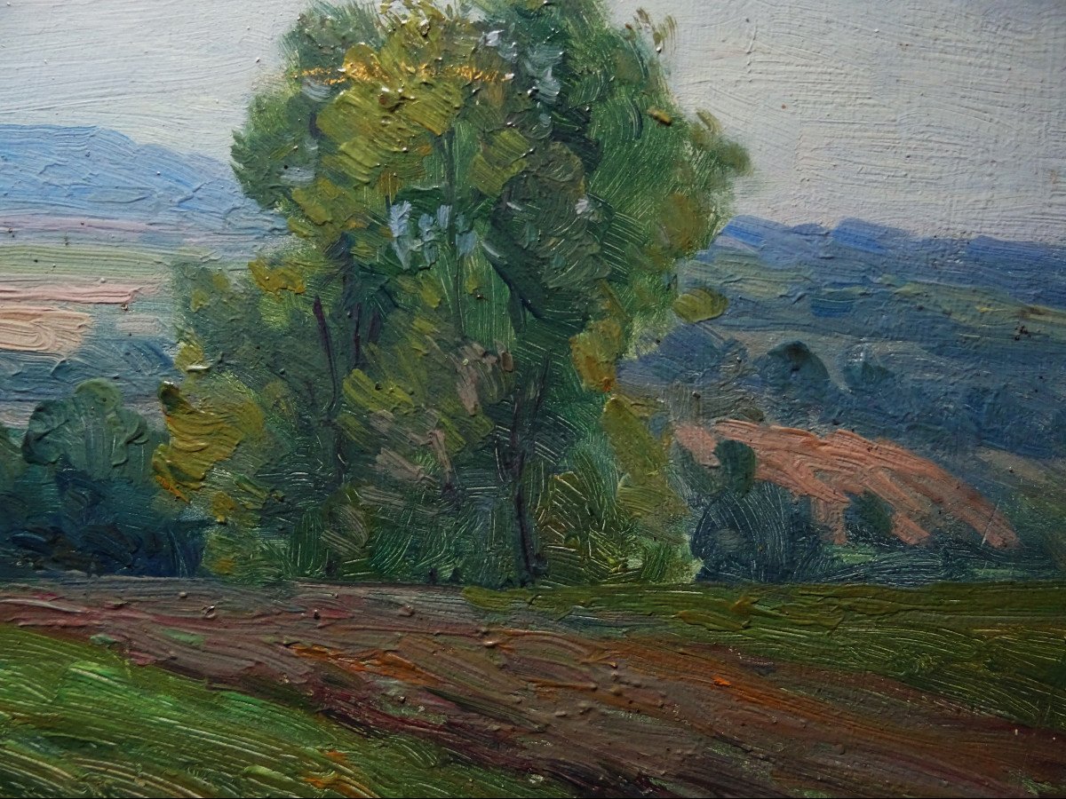 Jean Teilliet (1870-1931) " Paysage limousin 1914 " Impressionnisme, St-Junien, Crozant, Bichet-photo-5