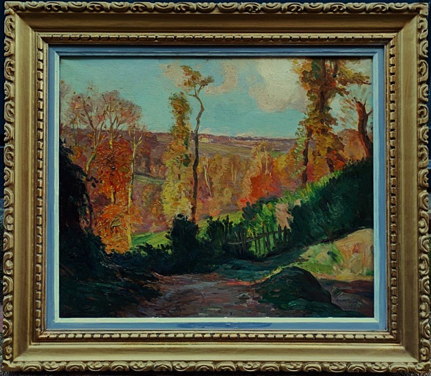 Jean Teilliet (1870-1931) "Chemin de Saint-Hélène 1913, Limousin" Saint-Junien, Crozant, Bichet