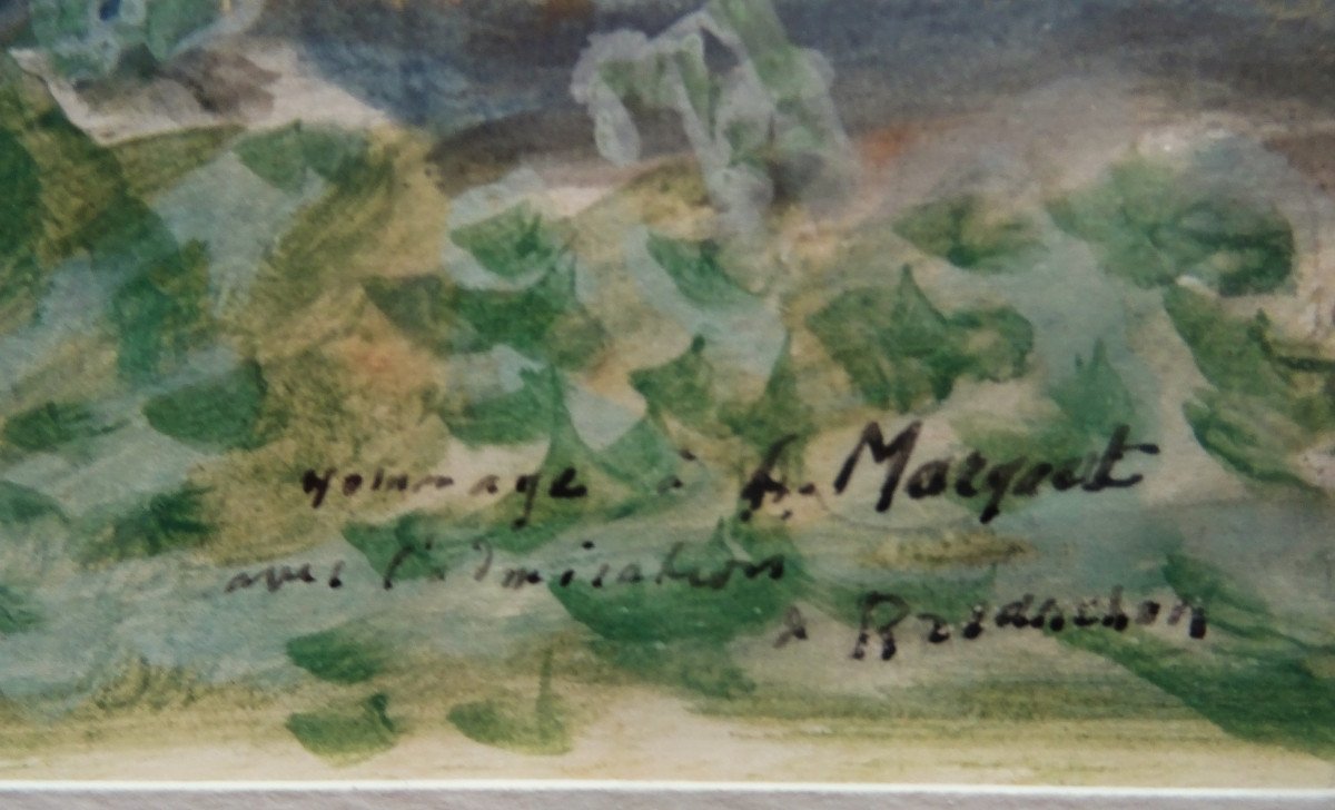 Maurice Brianchon (1899-1969) "Paysage dédicacé à A.Marquet" Réalité Poétique Limouse Cavaillès-photo-6