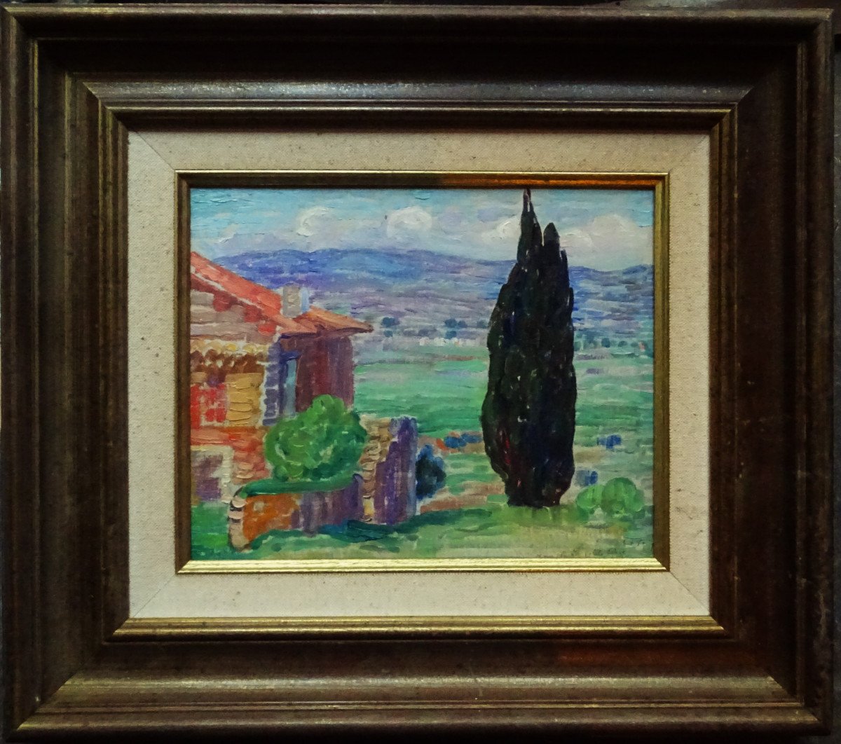 Léon Detroy (1859-1955) "Provence vers Arles 1912" Ecole de Crozant, Guillaumin, Creuse, Fauve.