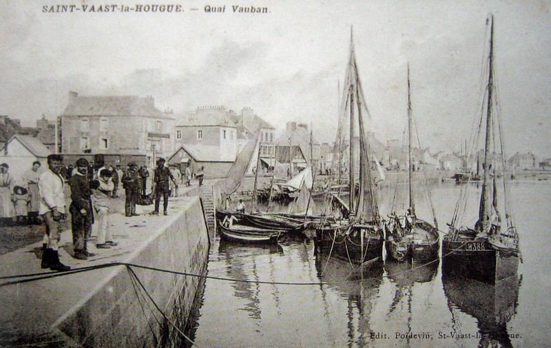 Louis Edouard Garrido (1893-1982) "lively Port, Saint Vaast Normandy" Caen Auge Impressionism-photo-8