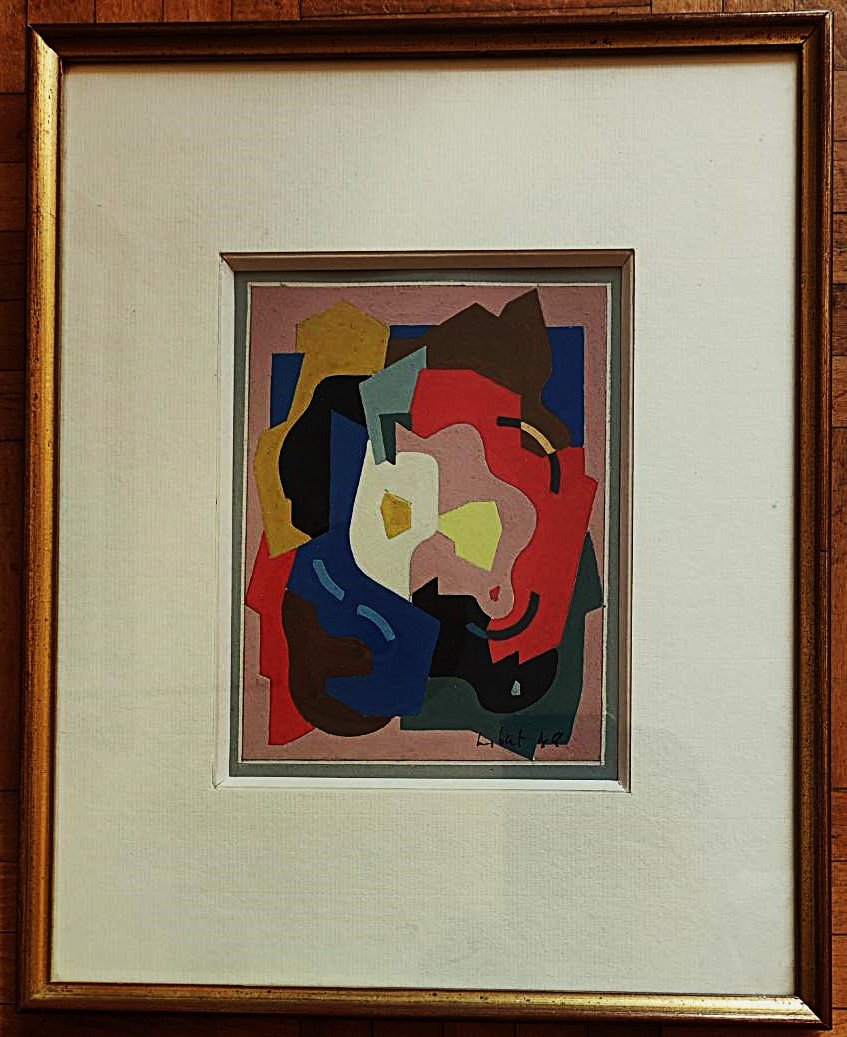 Jean-Claude Libert (1917-1995) "Composition cubiste 1949" Ami de Gleizes, Moly Sabata, Pouyaud-photo-2