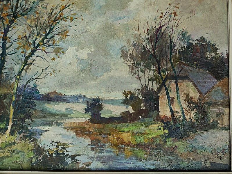 Emile Prodhon (1881-1974) "countryside Landscape" Lagny Sur Marne, Gausson, Signac Ladureau, Luce-photo-4