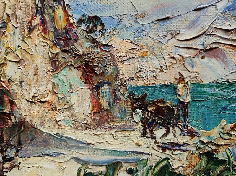 Merio Ameglio (1897-1970) Peasant And His Donkey, Corsica. Montmartre, Côte d'Azur, Provence, Leprin-photo-4