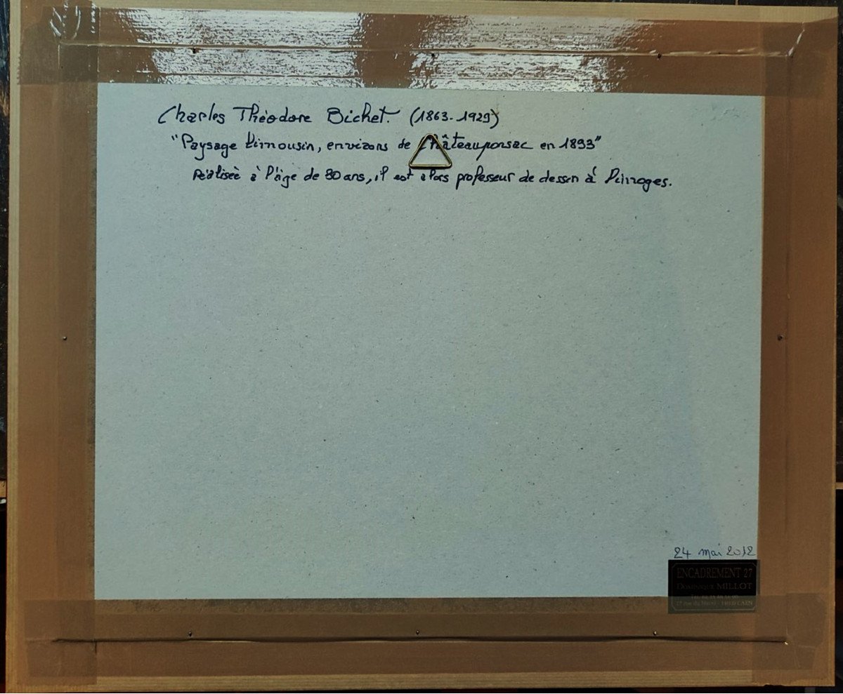Charles Bichet (1863-1929) "limousin Landscape In 1893" Bichet Is 30 Years Old! Crozant School, Jouhaud-photo-5