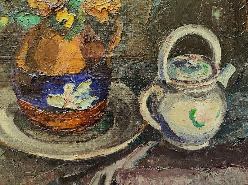 Georges Cyr (1880-1964) Still Life With Earthenware 1929. School Of Rouen, Lebanon, Beirut, Egypt-photo-5