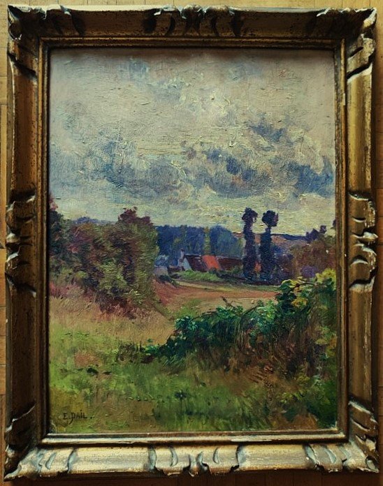 Edouard Pail (1851-1916) 3 Oils "countryside Landscapes, Creuse, Nivernais. Crozant School -photo-4