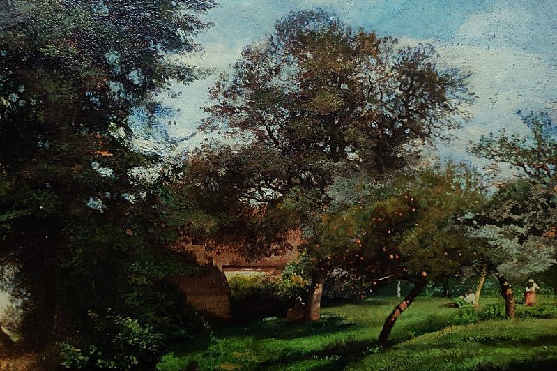 Louis Eugène Desjobert 1817-1863. The Duck Pond 1857. Châteauroux Crozant Le Fay Rousseau-photo-1