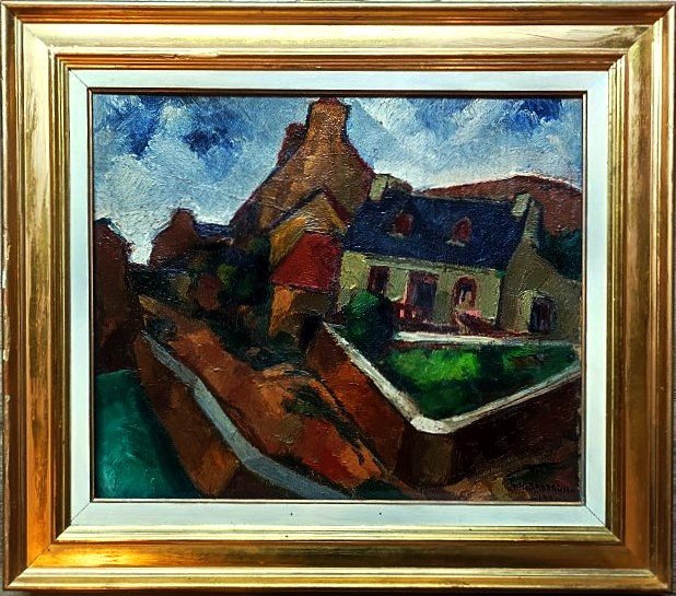 Georges-h-sabbagh 1887-1951 Garden At La Clarté, Brittany 1920. Crozant, Egypt, Lebanon, Soutine