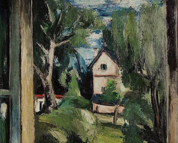  Anders Osterlind 1887-1960 Paysage à la fenêtre 26. Ecole de Crozant Gargilesse Soutine Creuse-photo-4