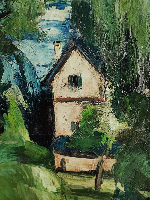  Anders Osterlind 1887-1960 Paysage à la fenêtre 26. Ecole de Crozant Gargilesse Soutine Creuse-photo-2