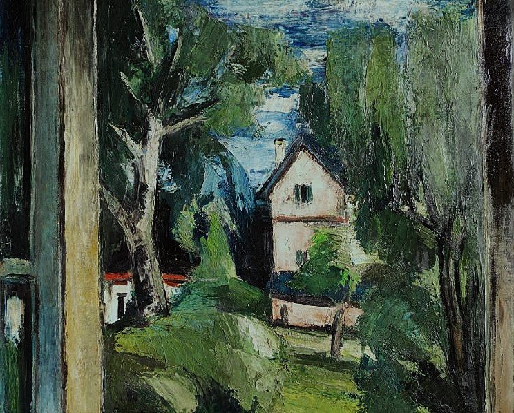  Anders Osterlind 1887-1960 Paysage à la fenêtre 26. Ecole de Crozant Gargilesse Soutine Creuse-photo-4