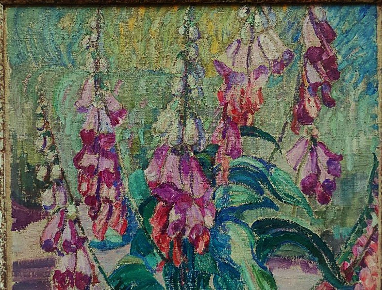  Léon Detroy (1859-1955) Foxglove Garden C.1920. School Of Crozant, Gargilesse, Guillaumin-photo-4