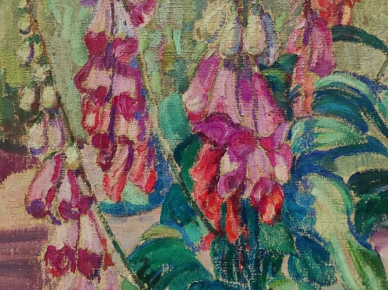  Léon Detroy (1859-1955) Foxglove Garden C.1920. School Of Crozant, Gargilesse, Guillaumin-photo-2