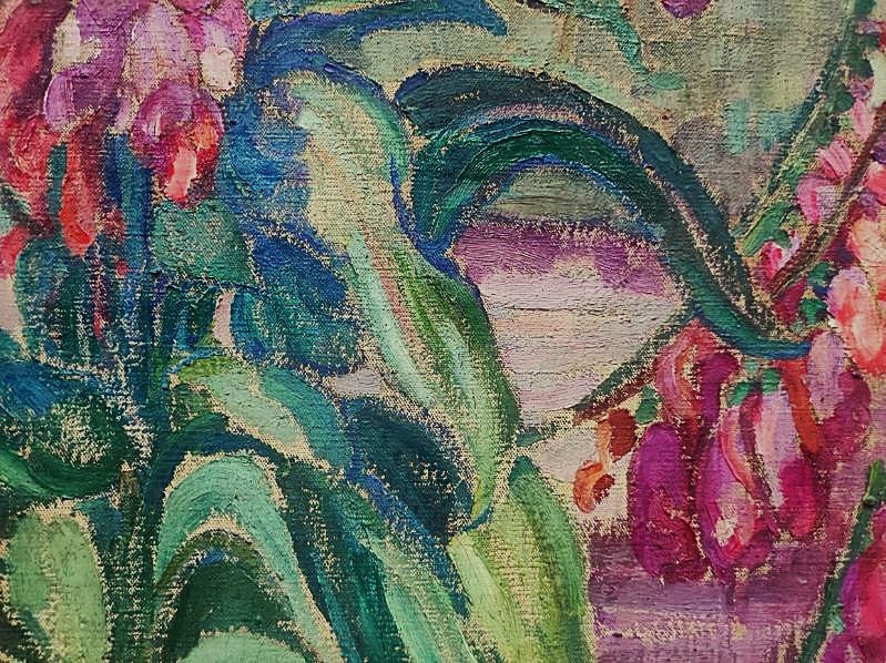  Léon Detroy (1859-1955) Foxglove Garden C.1920. School Of Crozant, Gargilesse, Guillaumin-photo-6