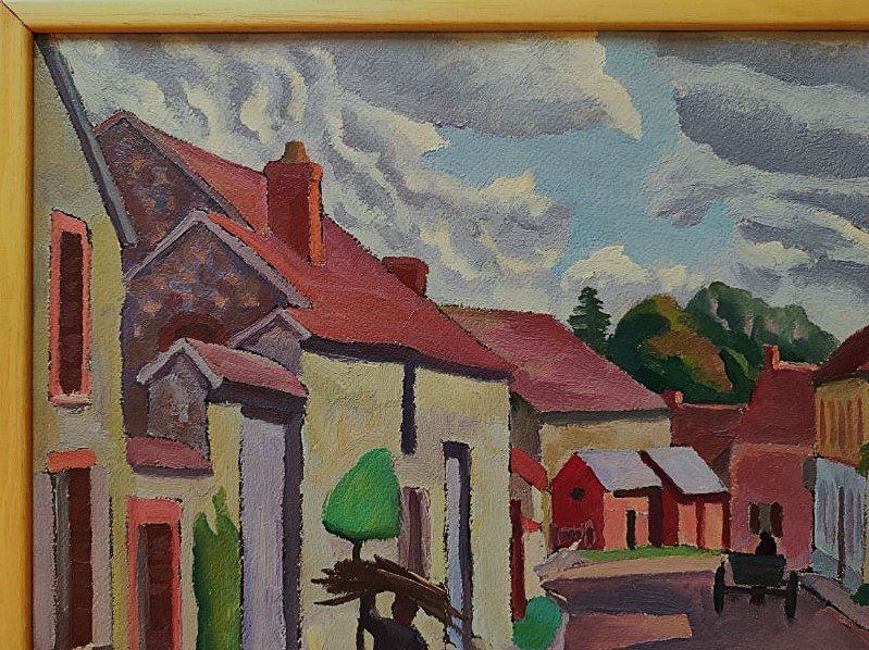 Fernand Dauchot dit Daucho 1898-1982. Village de Bleury 1943. Ecole de Pont-Aven, Gauguin Moret-photo-2