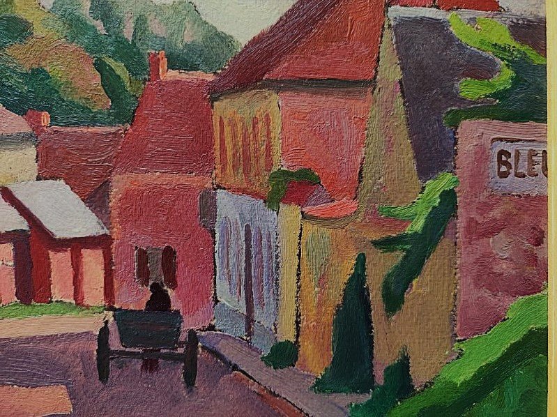 Fernand Dauchot dit Daucho 1898-1982. Village de Bleury 1943. Ecole de Pont-Aven, Gauguin Moret-photo-5