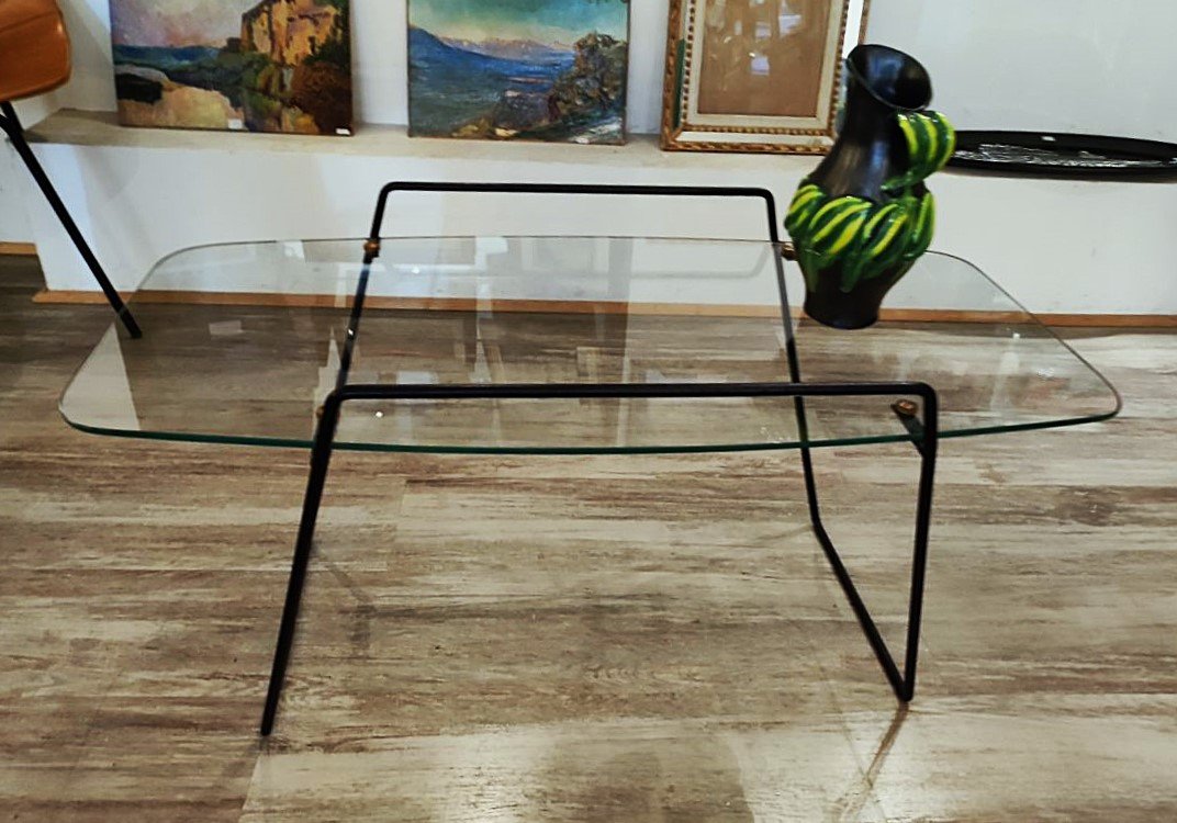 Coffee Table Design By Robert Mathieu C. 1950/60. Matégot, Chambost, Motte, Guariche. -photo-3