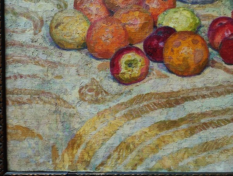 Henri Pailler (1876-1954) La citronnade, nature morte 1904. Ecole de Crozant, élève Guillaumin-photo-3