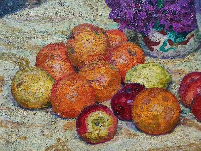 Henri Pailler (1876-1954) La citronnade, nature morte 1904. Ecole de Crozant, élève Guillaumin-photo-4