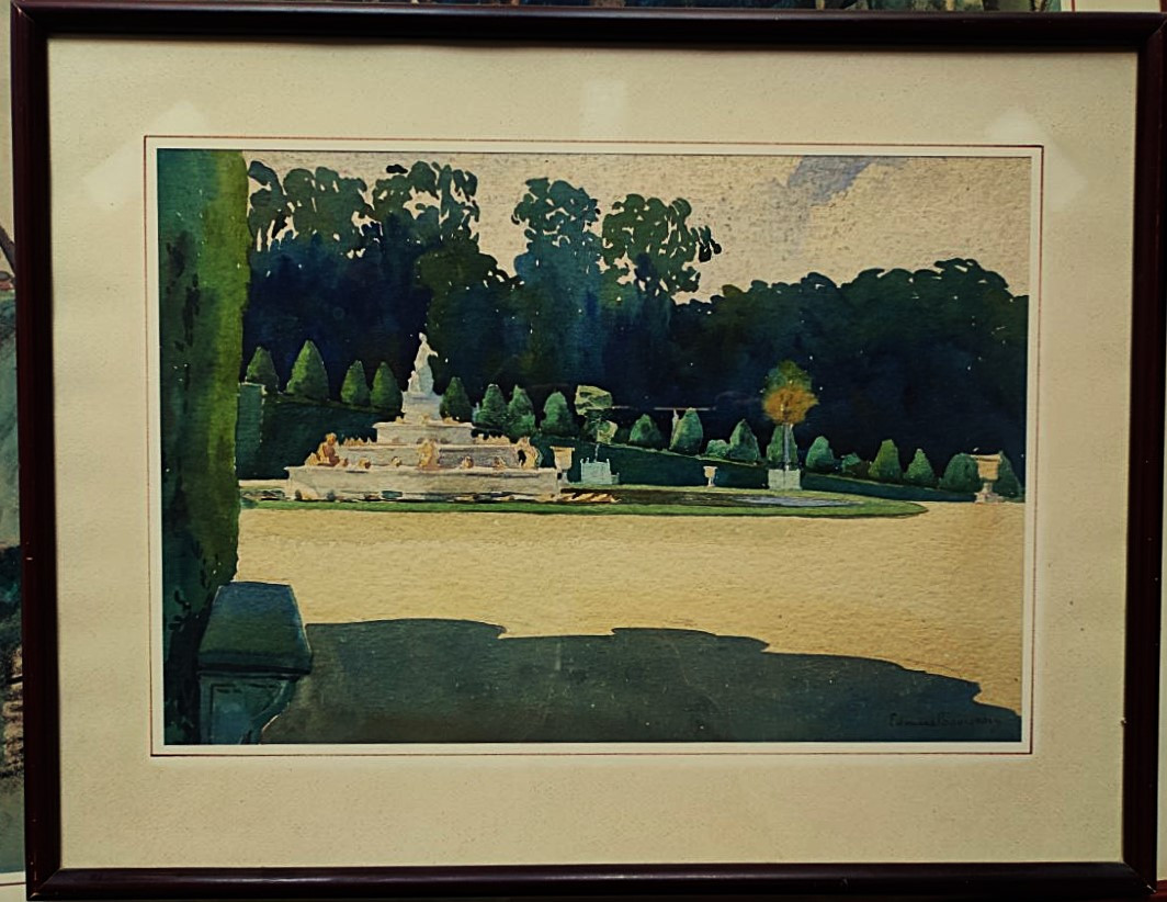 Edouard Debourg (1880-1939) vue de parc, Versailles avant 1913. Ecole de Gargilesse et Crozant-photo-2