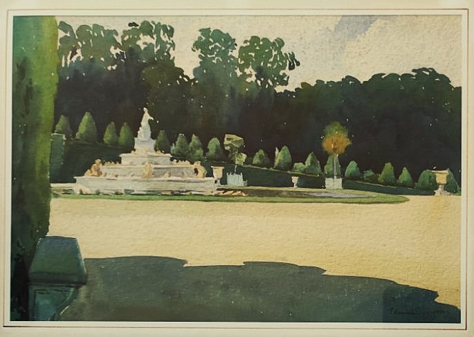 Edouard Debourg (1880-1939) vue de parc, Versailles avant 1913. Ecole de Gargilesse et Crozant