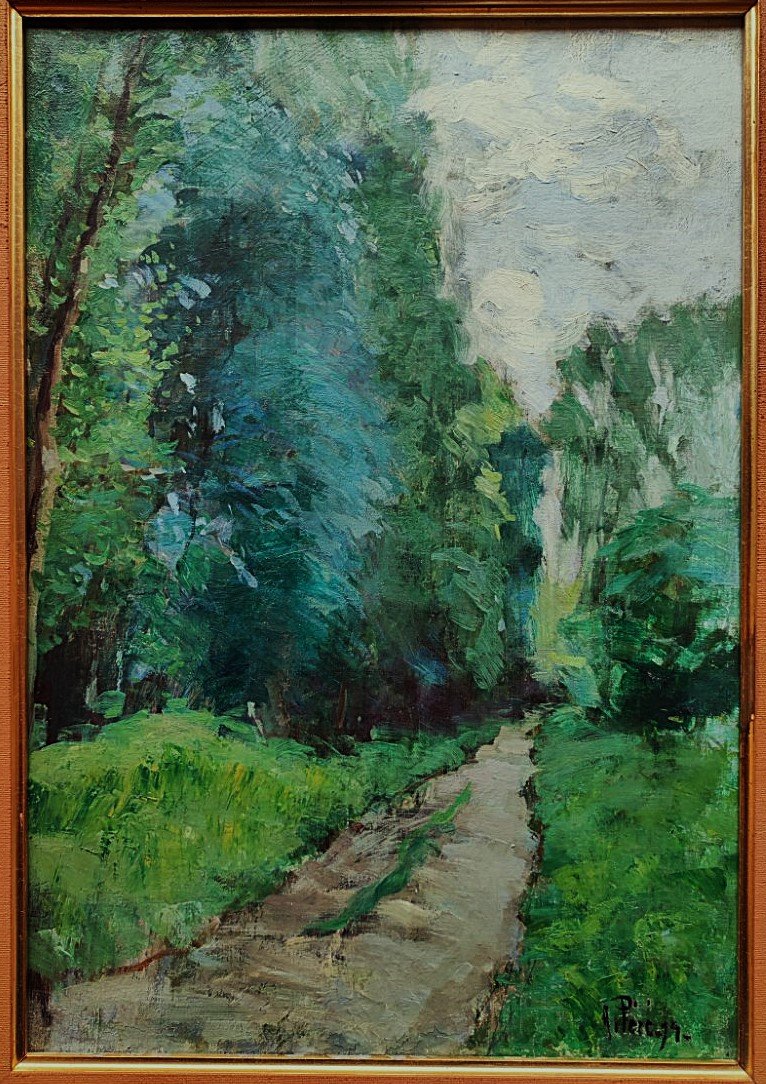 Adolphe Péré (1873-1926) The Alley 1894, Cognac. Charente School, Charente, Bordeaux, Boucart-photo-2