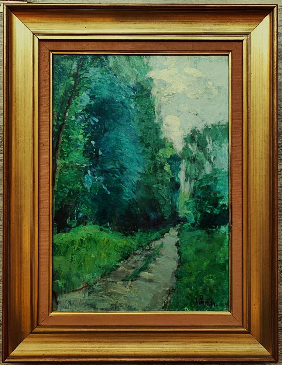 Adolphe Péré (1873-1926) L'allée 1894, Cognac. Ecole Charentaise, Charente, Bordeaux, Boucart