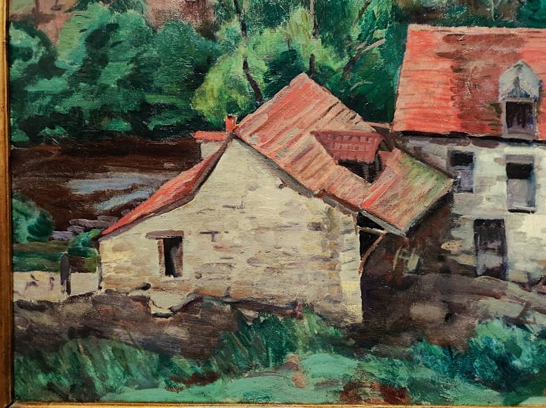 Eugène Alluaud ( 1866-1947) Moulin Bouchardon Creuse ~1925. Ecole De Crozant Limoges Guillaumin-photo-2