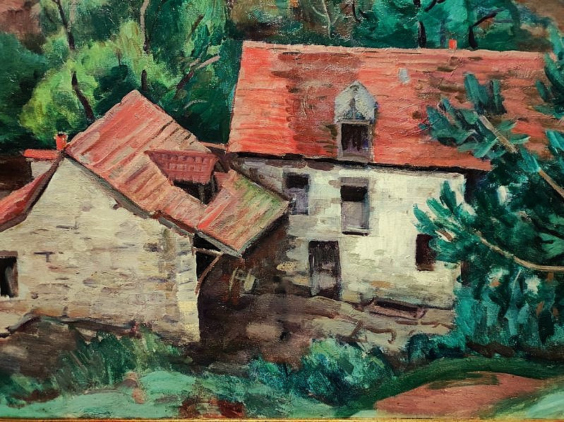 Eugène Alluaud ( 1866-1947) Moulin Bouchardon Creuse ~1925. Ecole De Crozant Limoges Guillaumin-photo-3