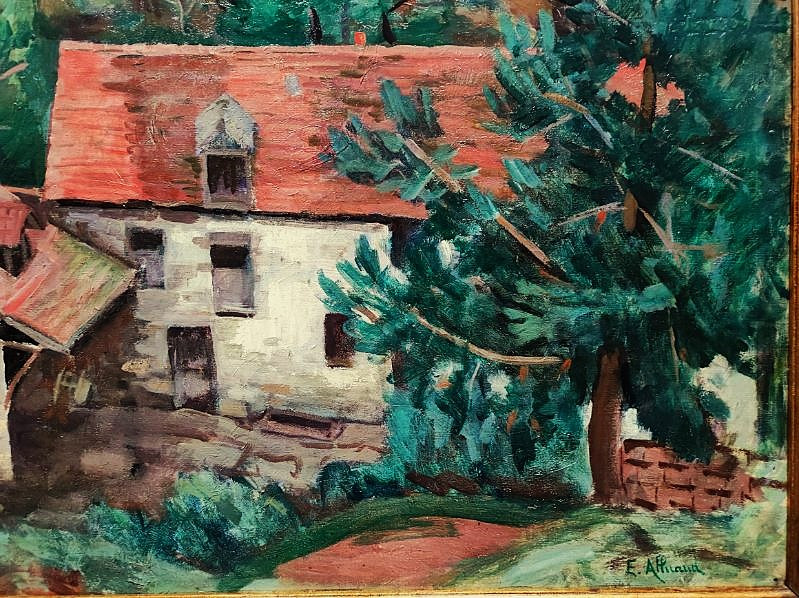 Eugène Alluaud ( 1866-1947) Moulin Bouchardon Creuse ~1925. Ecole De Crozant Limoges Guillaumin-photo-4