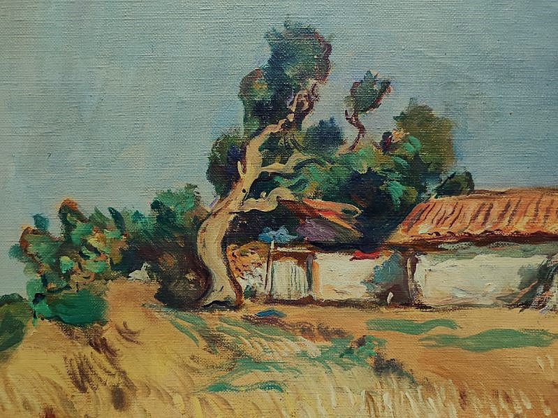 Lucien Mainssieux (1885-1958) The Huts In Tipazza Algeria 1955. Crozant, Voiron, Orientalist-photo-3