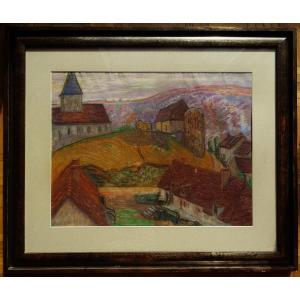  Léon Detroy (1859-1955) " Gargilesse et la maison de George Sand v.1920 " Ecole de Crozant, Guillaumin, Berry, Creuse...