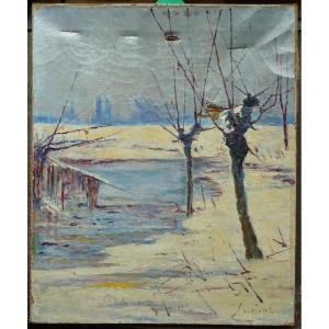 Julius Von Klever (1850-1924) "winter Landscape" Russian School 19th, Aïvazovski, Lapchin, Repin