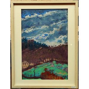 Charles Bichet (1863-1929) "Hiver en Limousin". Ecole de Crozant, Limoges, Guillaumin, Jouhaud