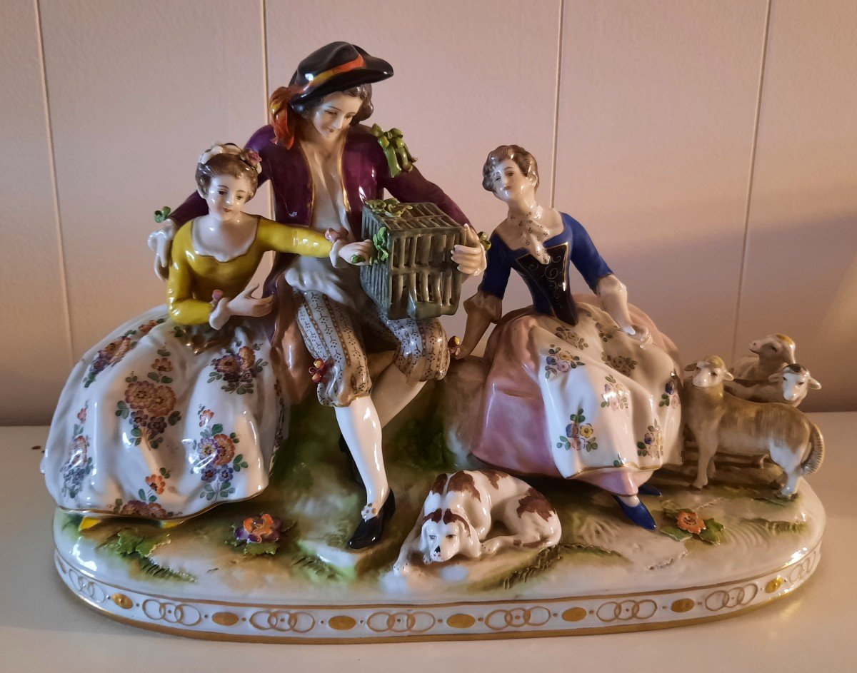 Porcelain Figurine Group Germany 1860