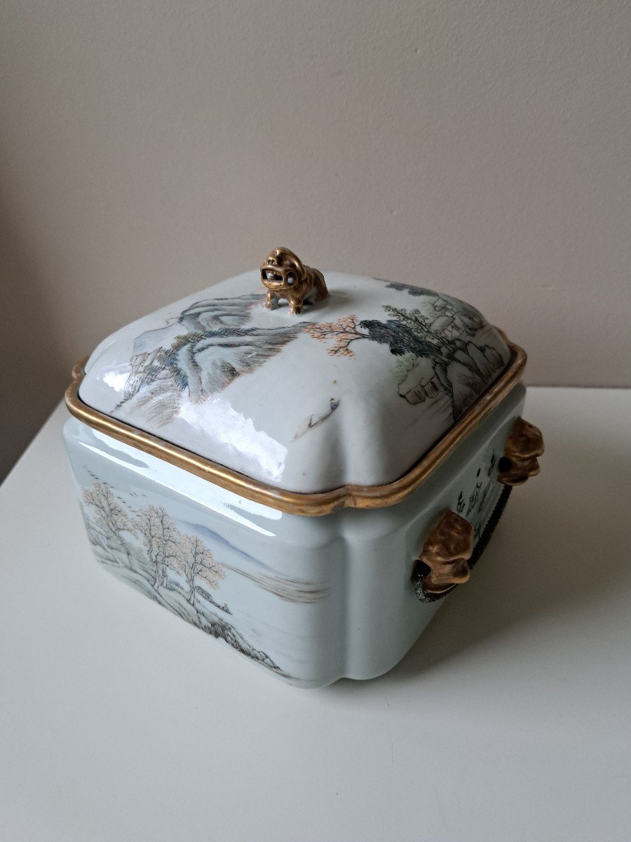 Lunch Box Porcelaine Epoque Guang Xu 