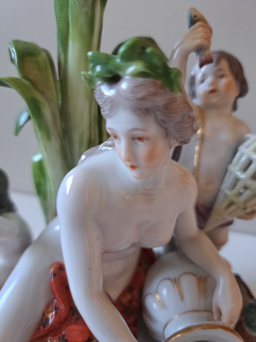 Meissen Porcelain Group Circa 1750-photo-3