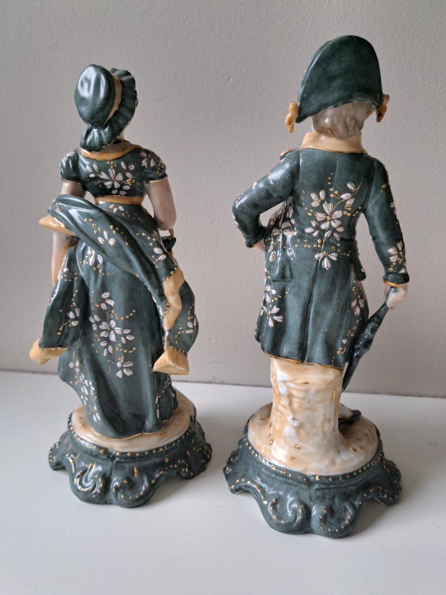 Couple En Porcelaine De Rudolstadt -photo-2