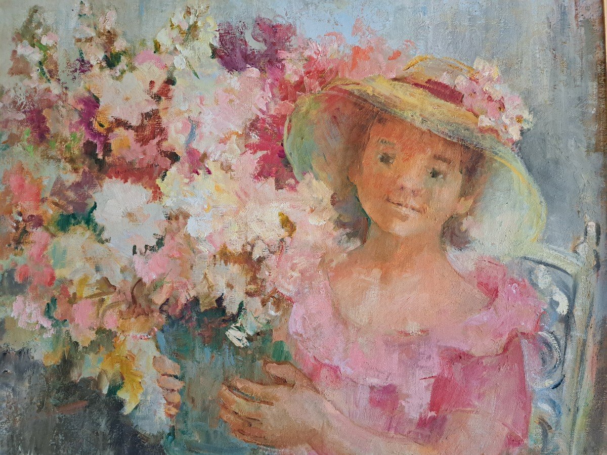 Louise Elisabeth Anselme "l'enfant Aux Fleurs"-photo-2