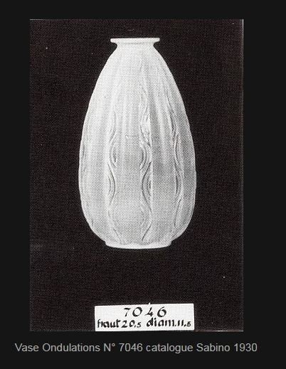 Sabino 1930 "waves" Vase Mounted As A Lamp-photo-2