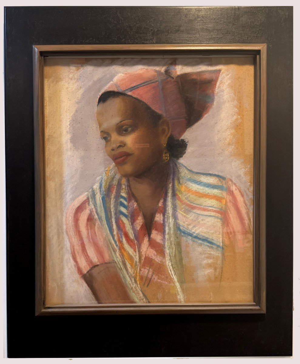 Orientalist Pastel By Jo Quignoux -photo-2