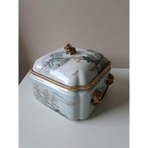 Lunch Box Porcelaine Epoque Guang Xu 