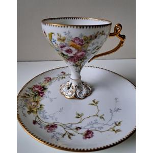 André Golse Limoges Porcelain Footed Cup