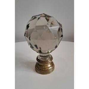 Faceted Crystal Stair Ball