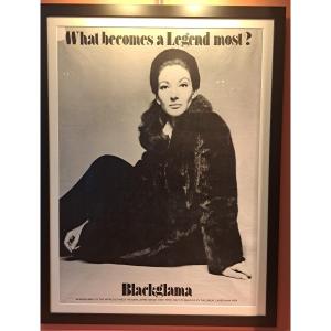 Affiche Maria Callas Pour Blackglama 1970