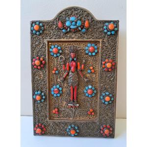 Votive Plaque Nepal Of The Goddess Tara 